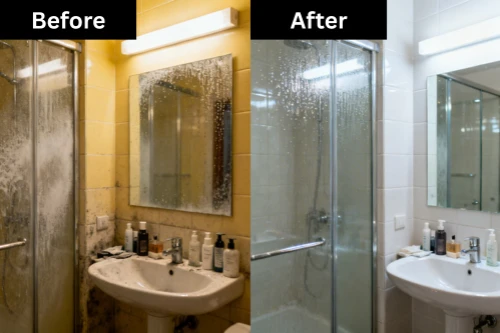 bathroom before after
